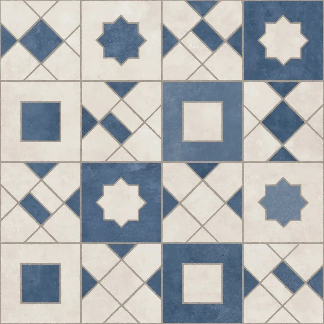 Porcelanato Multicores Natural 60x60 Ceusa Ladrilho Marroquino RET "A"
