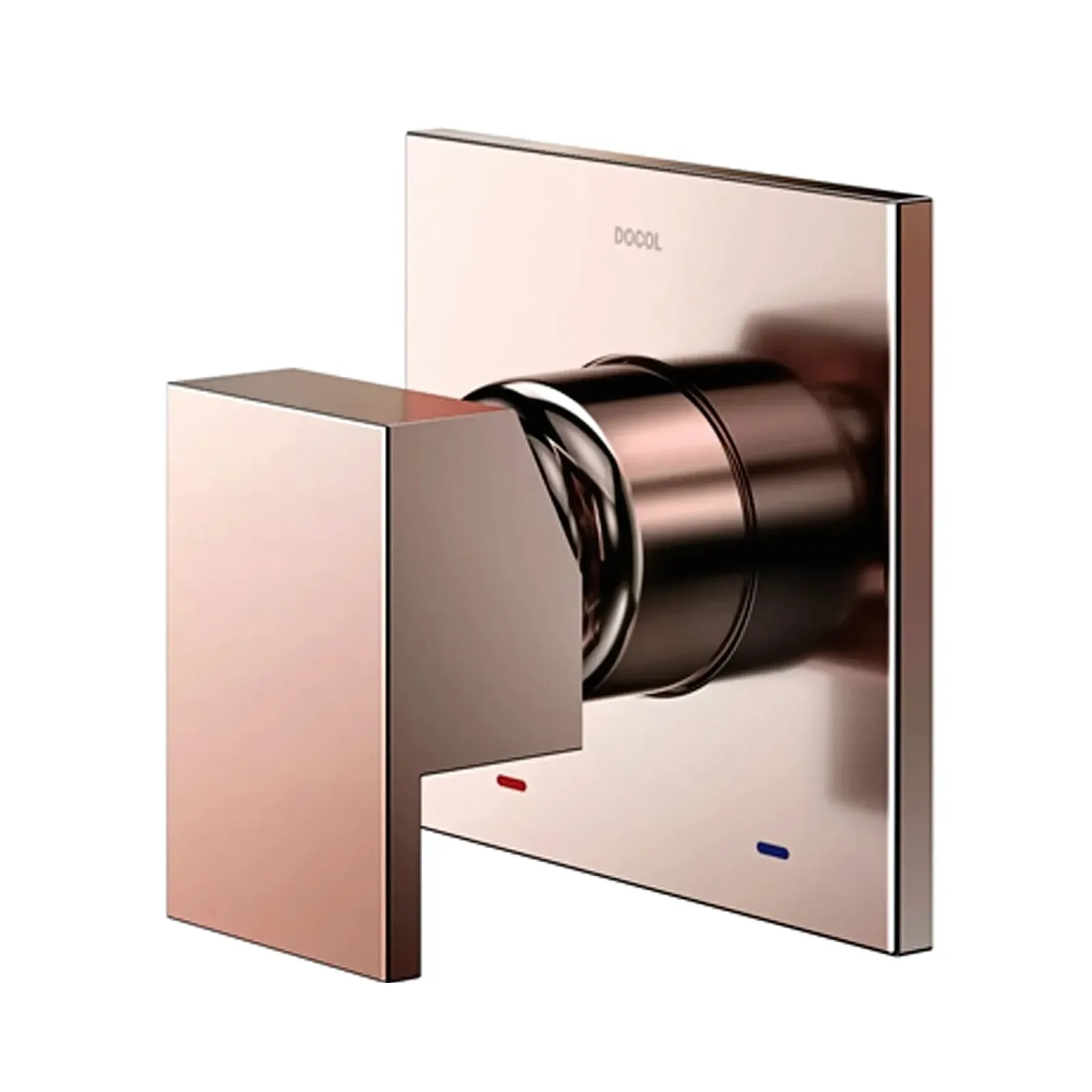 Acabamento Docol Chuveiro Monocomando Alta/baixa Pressão Edge Cobre Polido
