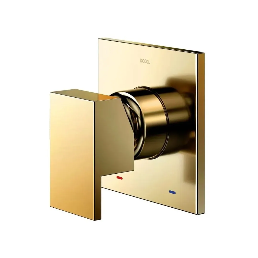 Acabamento Monocomando Docol New Edge Ouro Polido