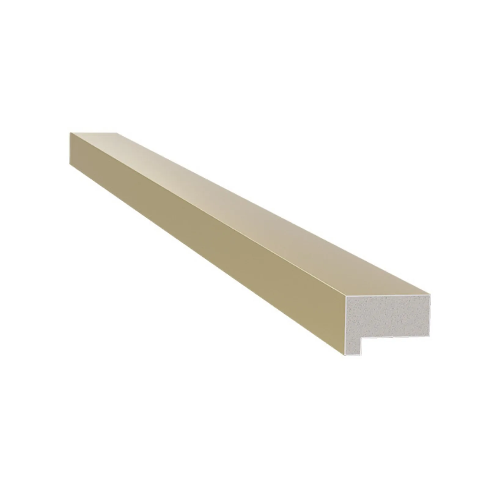Acabamento Poliestireno Champanhe para painel Waves/Ripado Santa Luzia 2,5cm 1duplas