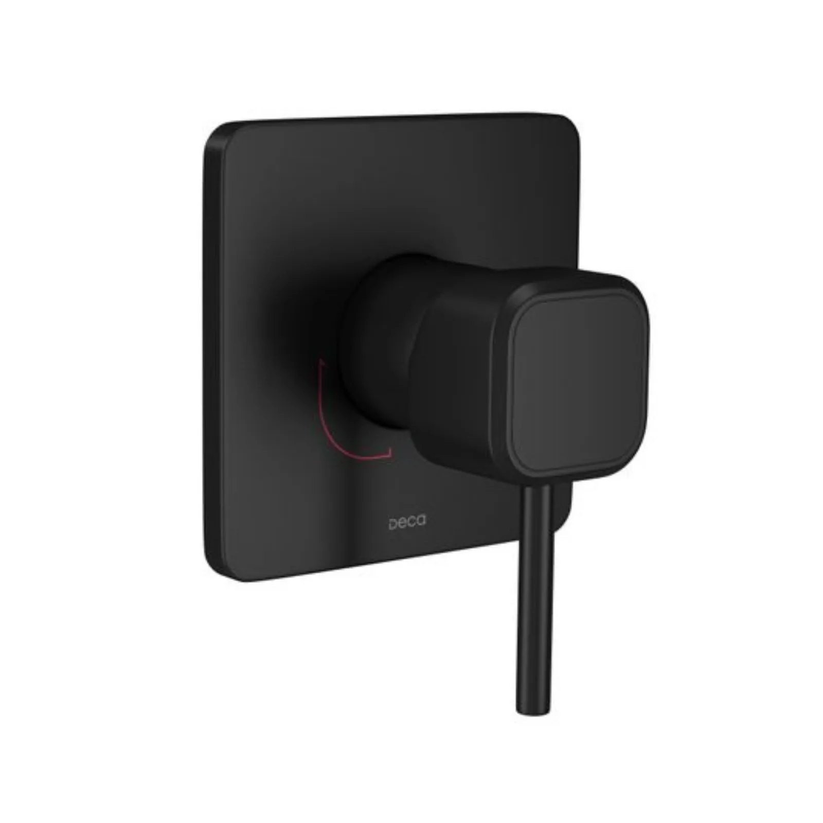 Acabamento Deca You monocomando para chuveiro quadrado Black Matte