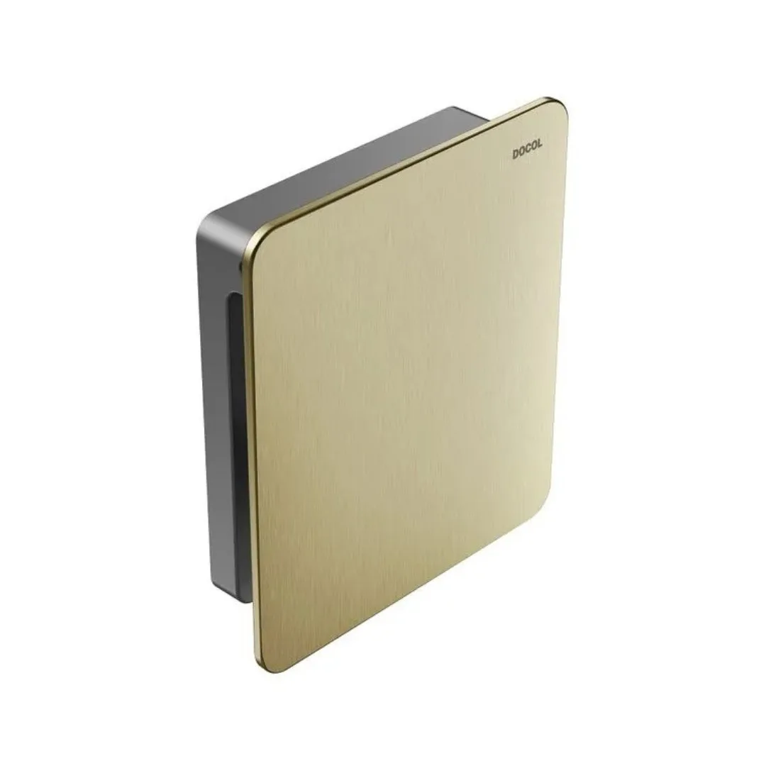 Acabamento Para Válvula De Descarga Ouro Escovado Docol Flat