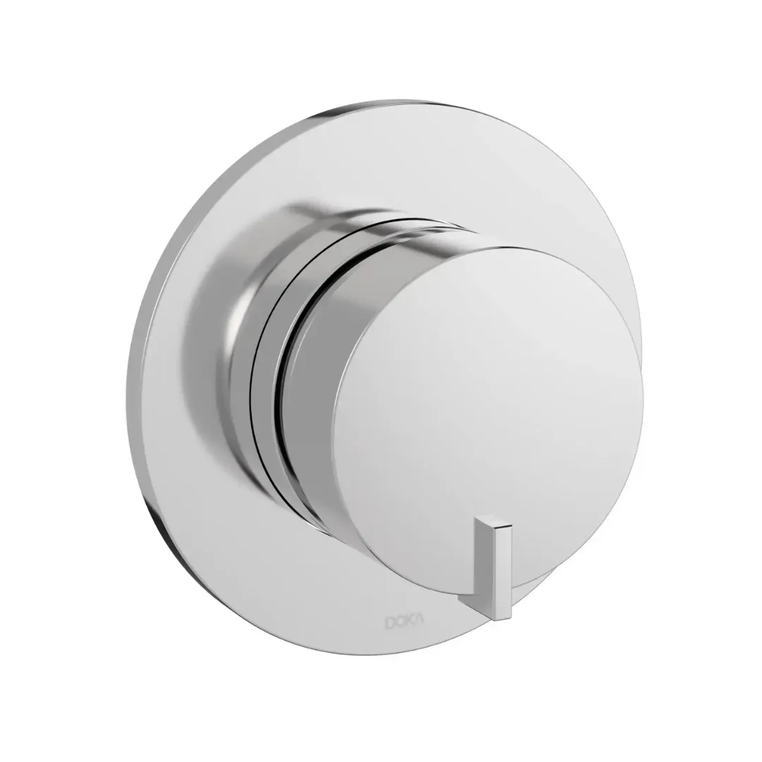 Acabamento para Monocomando de Alta Pressão e Ducha Higiênica Chrome Chrome Doka Quantum