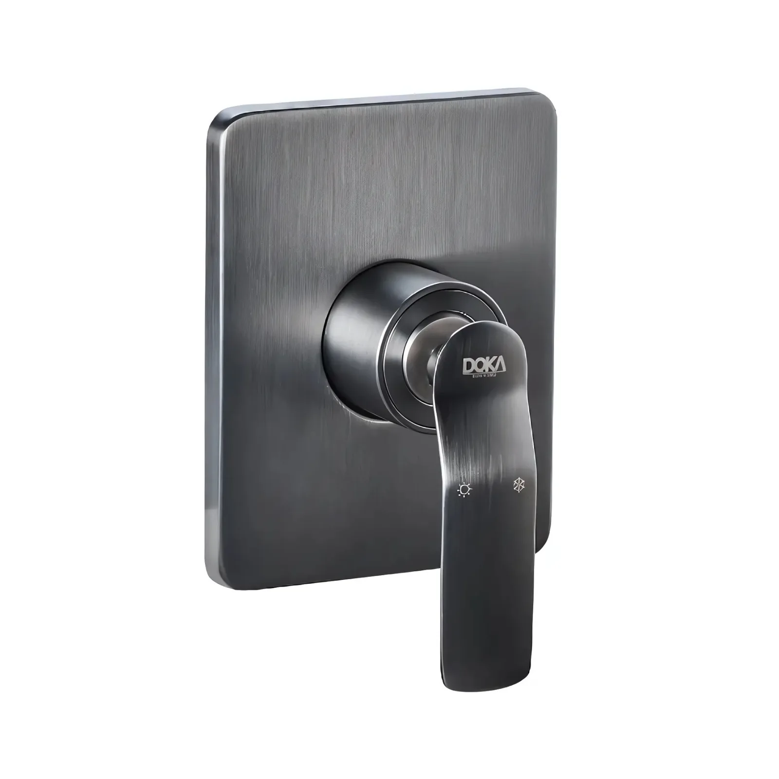 Acabamento Monocomando de Chuveiro GunMetal Base Docol Doka Rainbow