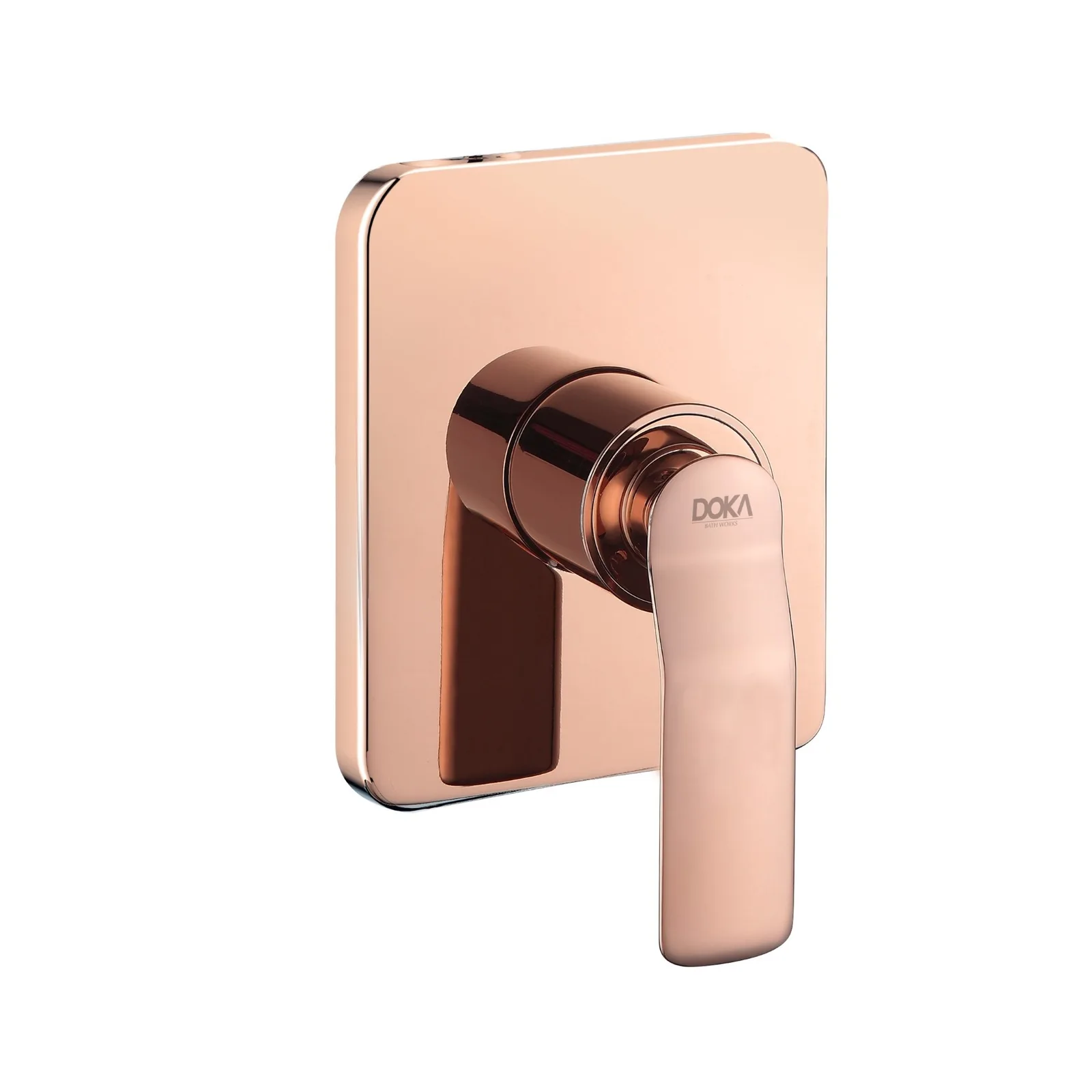 Acabamento Doka para Monocomando de Chuveiro Brushed Rose Gold Base Docol Doka Rainbow