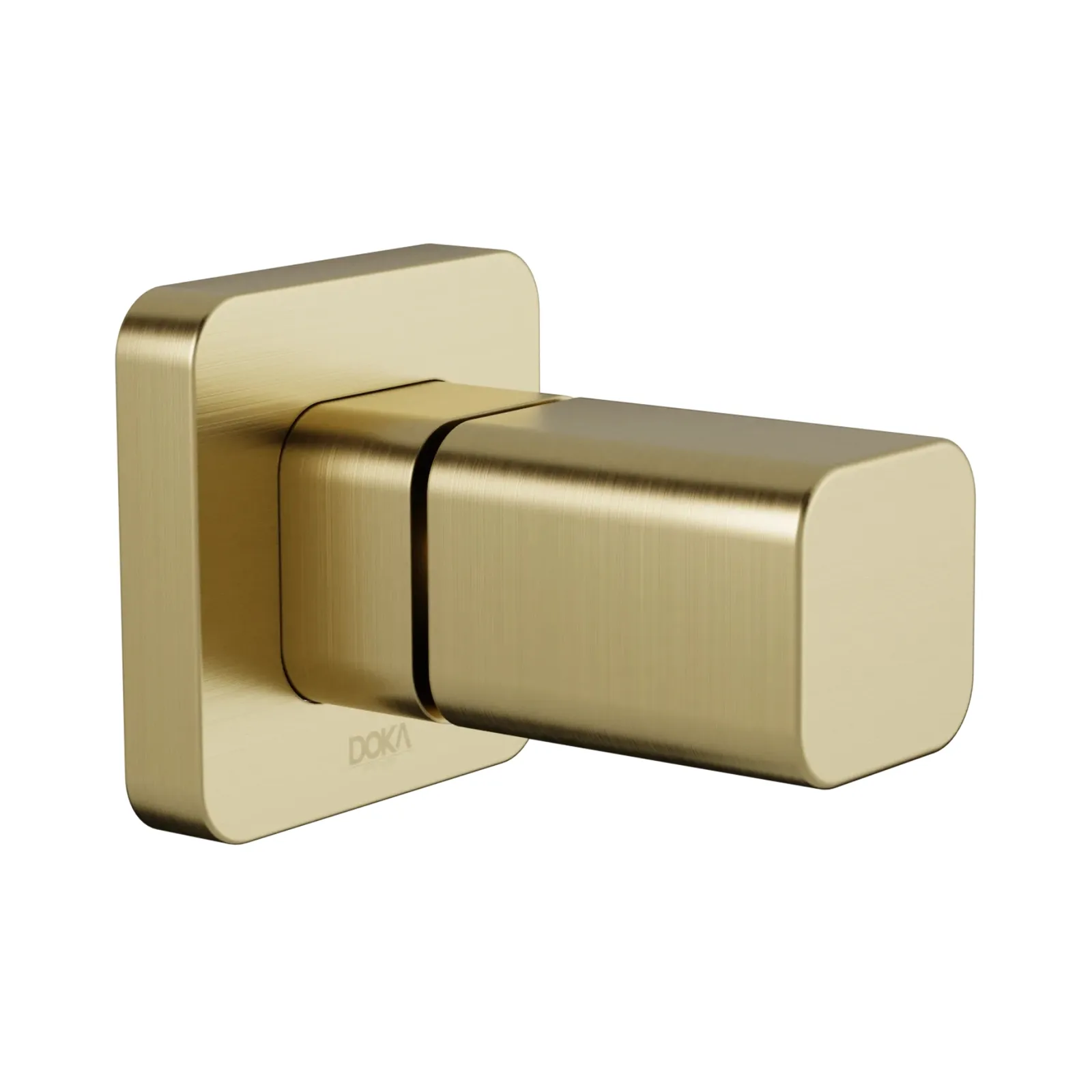 Acabamento para Registro Gaveta/Pressão Docol Brushed Gold Doka Rivvo