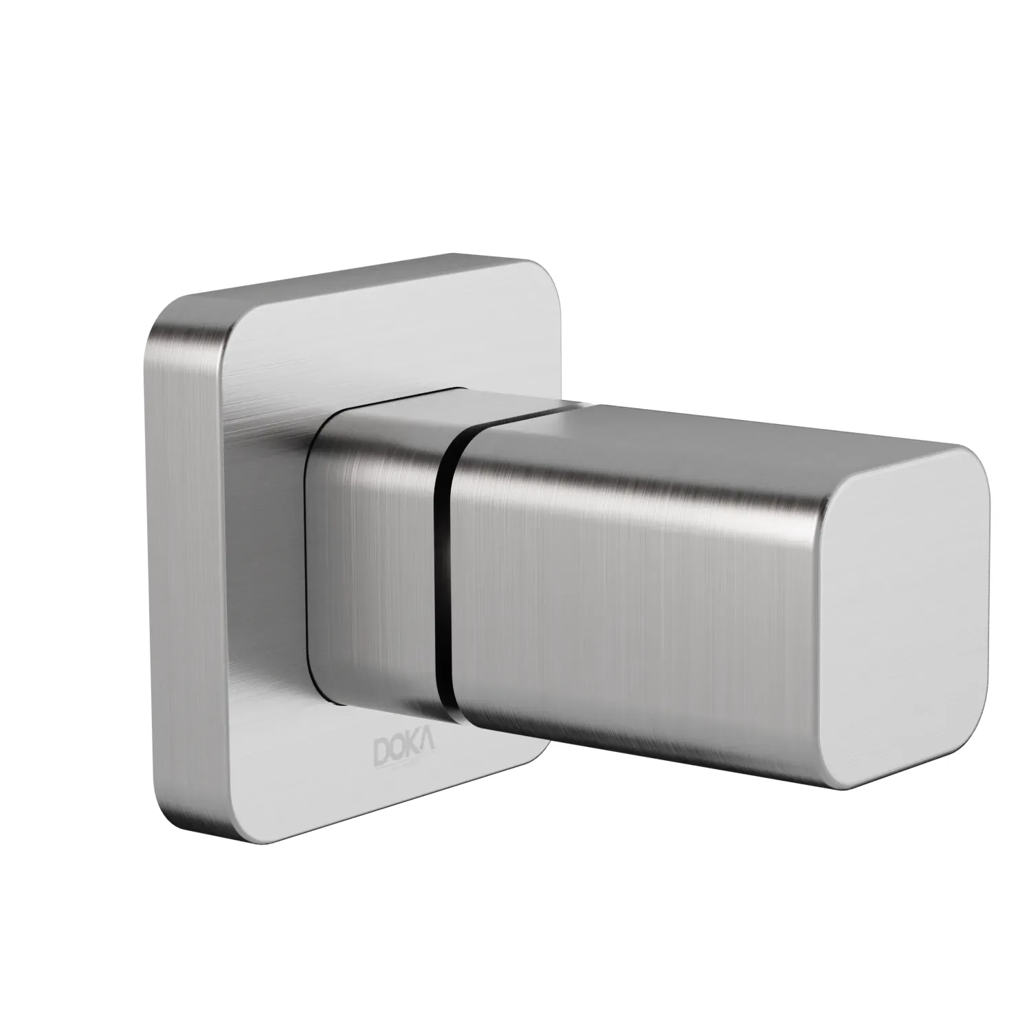 Acabamento para Registro Brushed Nickel (1/2” e 3/4” pressão DECA somente 3,5 voltas) Doka Rivvo