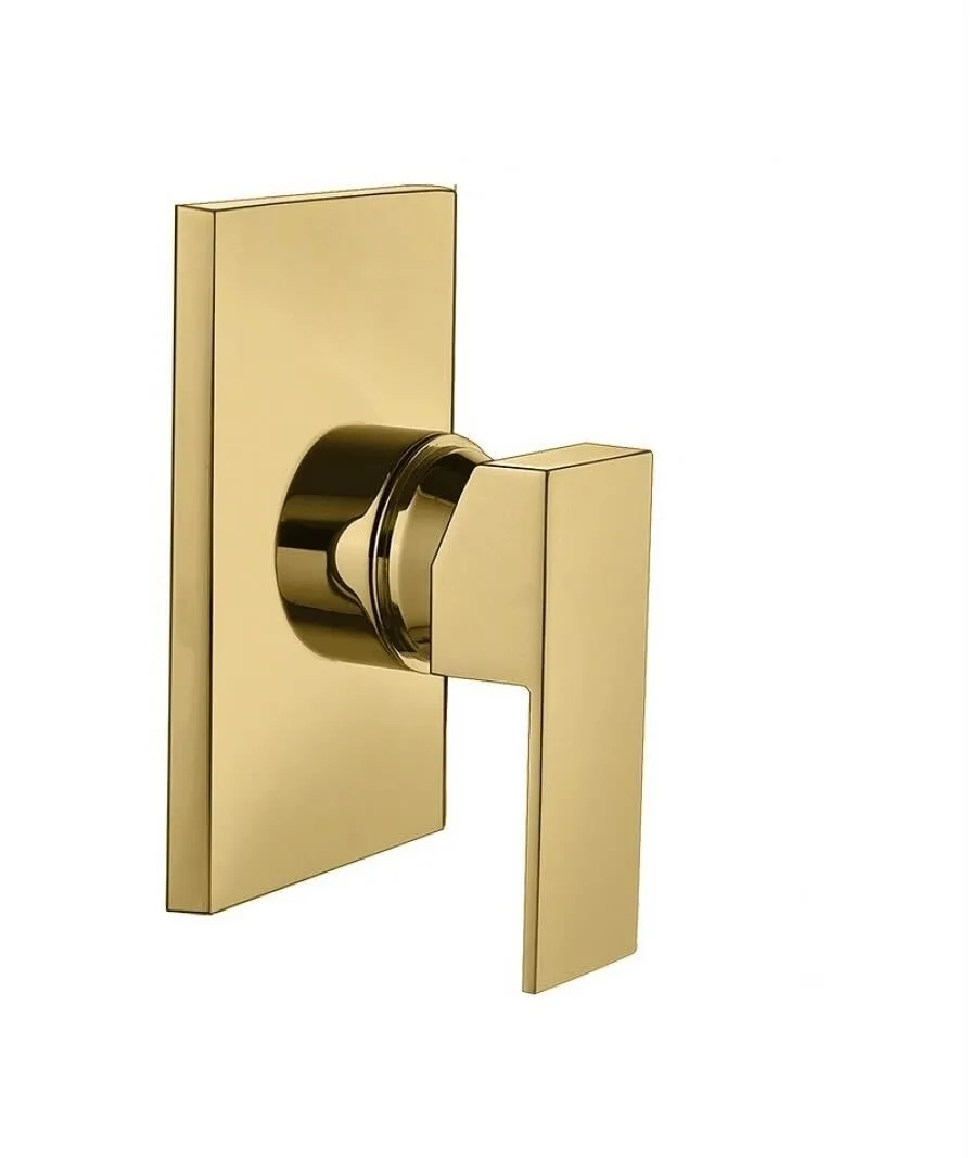 Acabamento Monocomando Base Deca para Chuveiro Rubinettos Dourado
