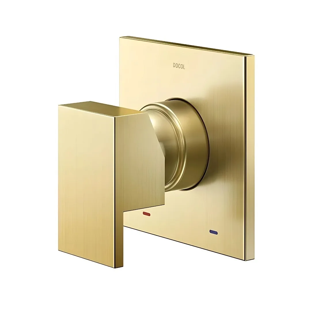 Acabamento Monocomando Ouro Escovado Docol New Edge