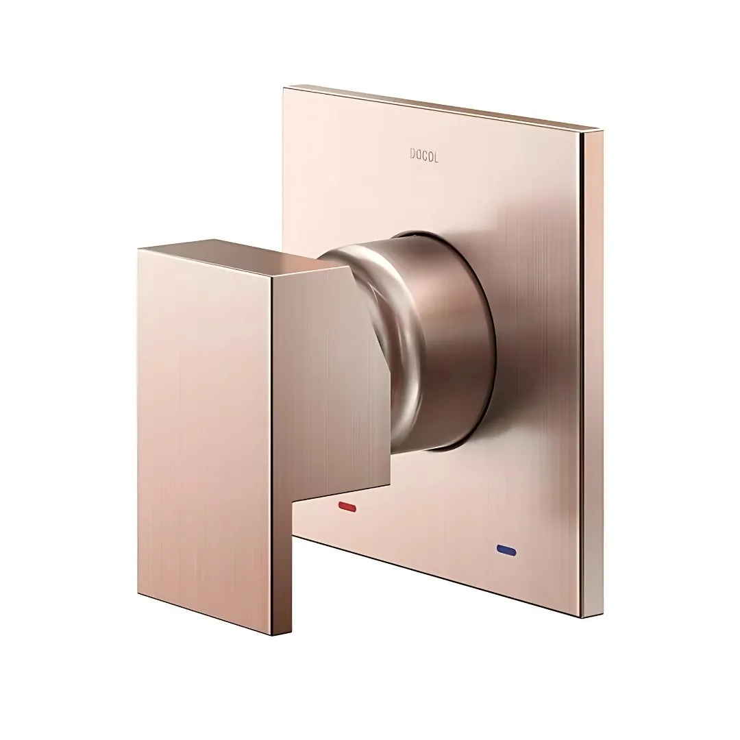 Acabamento Monocomando Para Chuveiro Cobre Escovado Docol New Edge