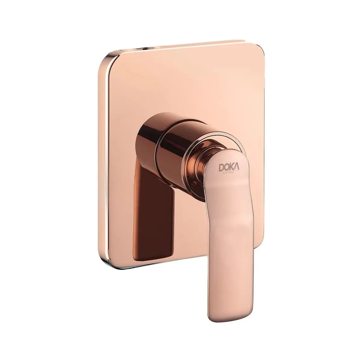 Acabamento Monocomando Para Chuveiro Doka Rainbow Rose Gold