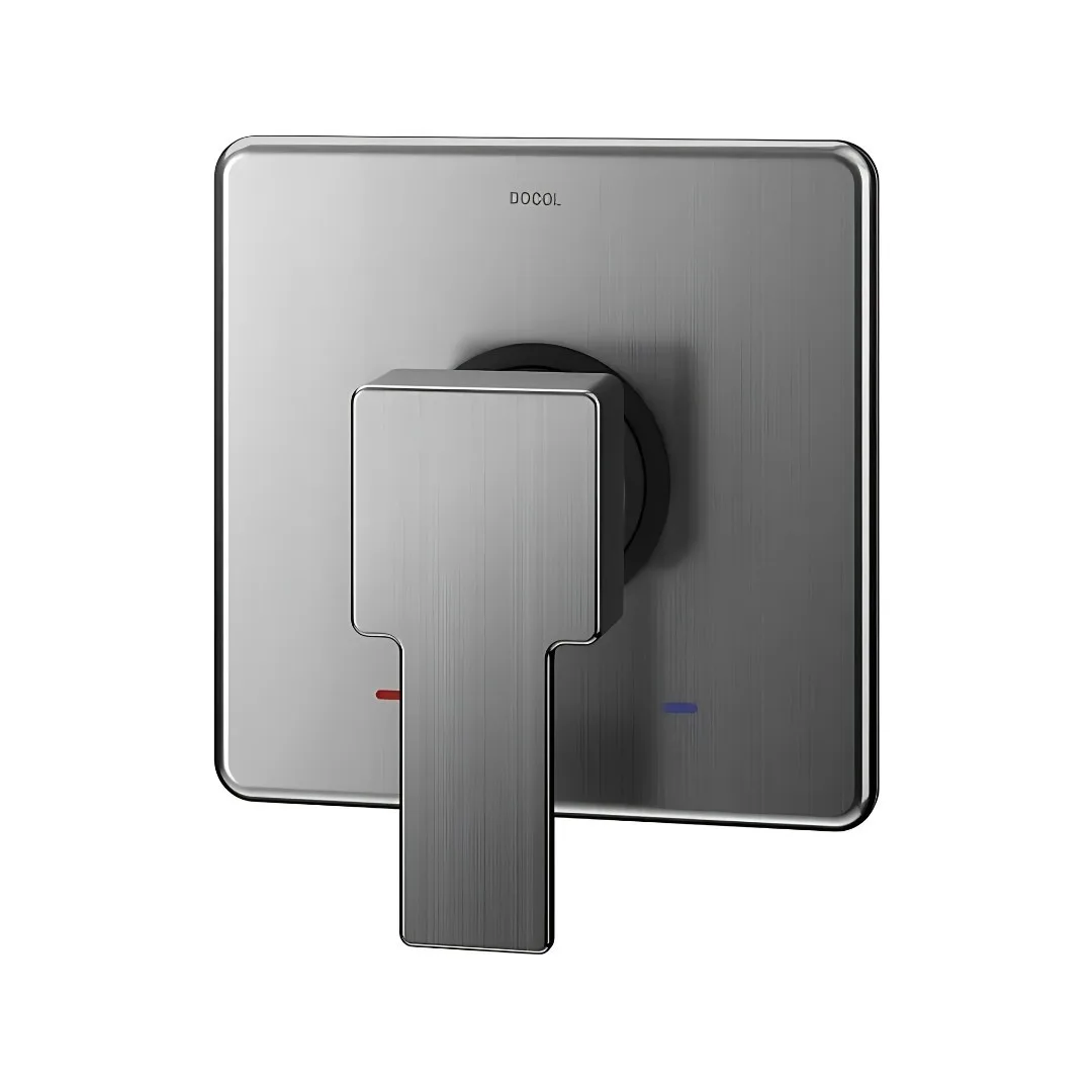 Acabamento Monocomando Para Chuveiro e Ducha Grafite Escovado Docol Edge