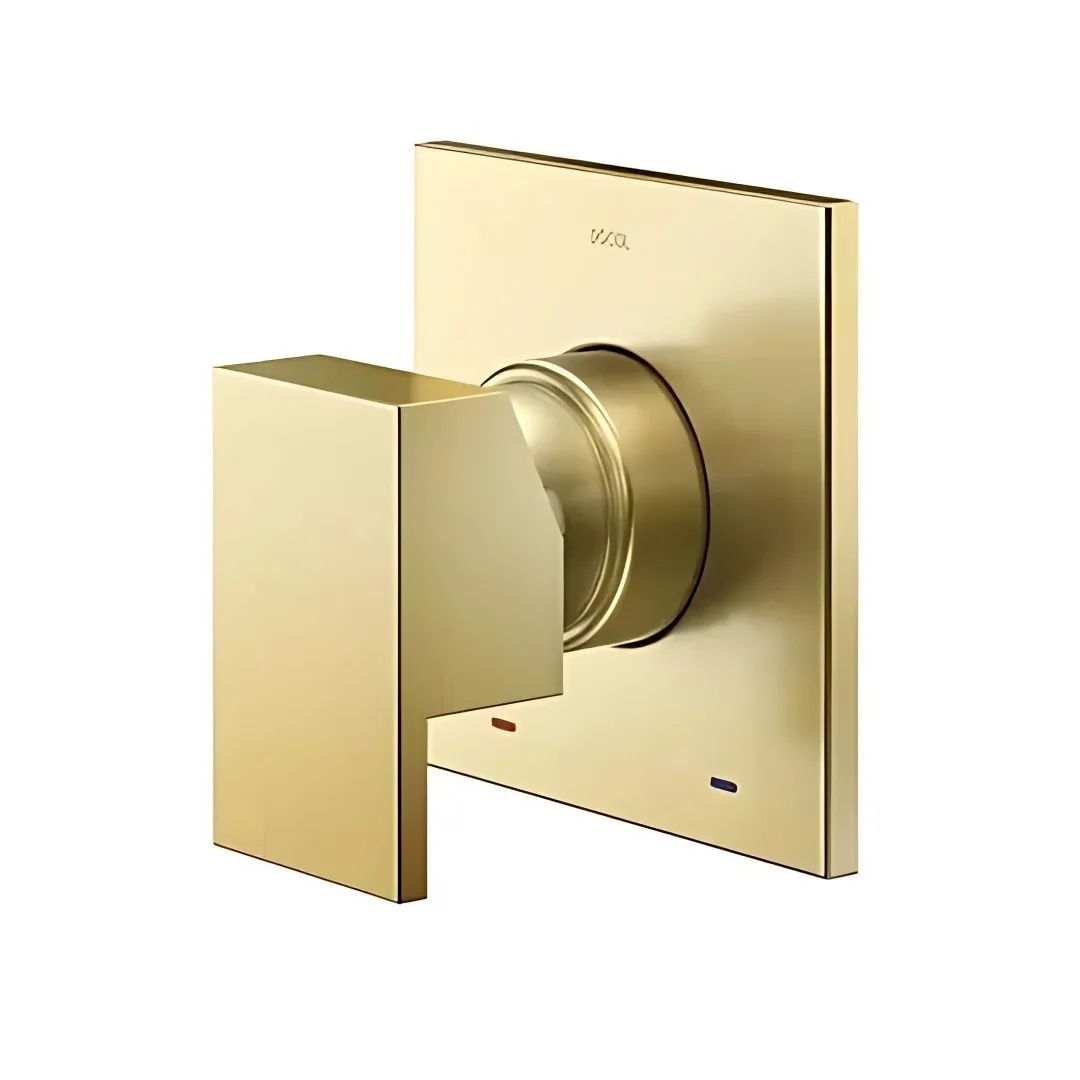 Acabamento Monocomando Para Chuveiro e Ducha Ouro Escovado Docol Edge