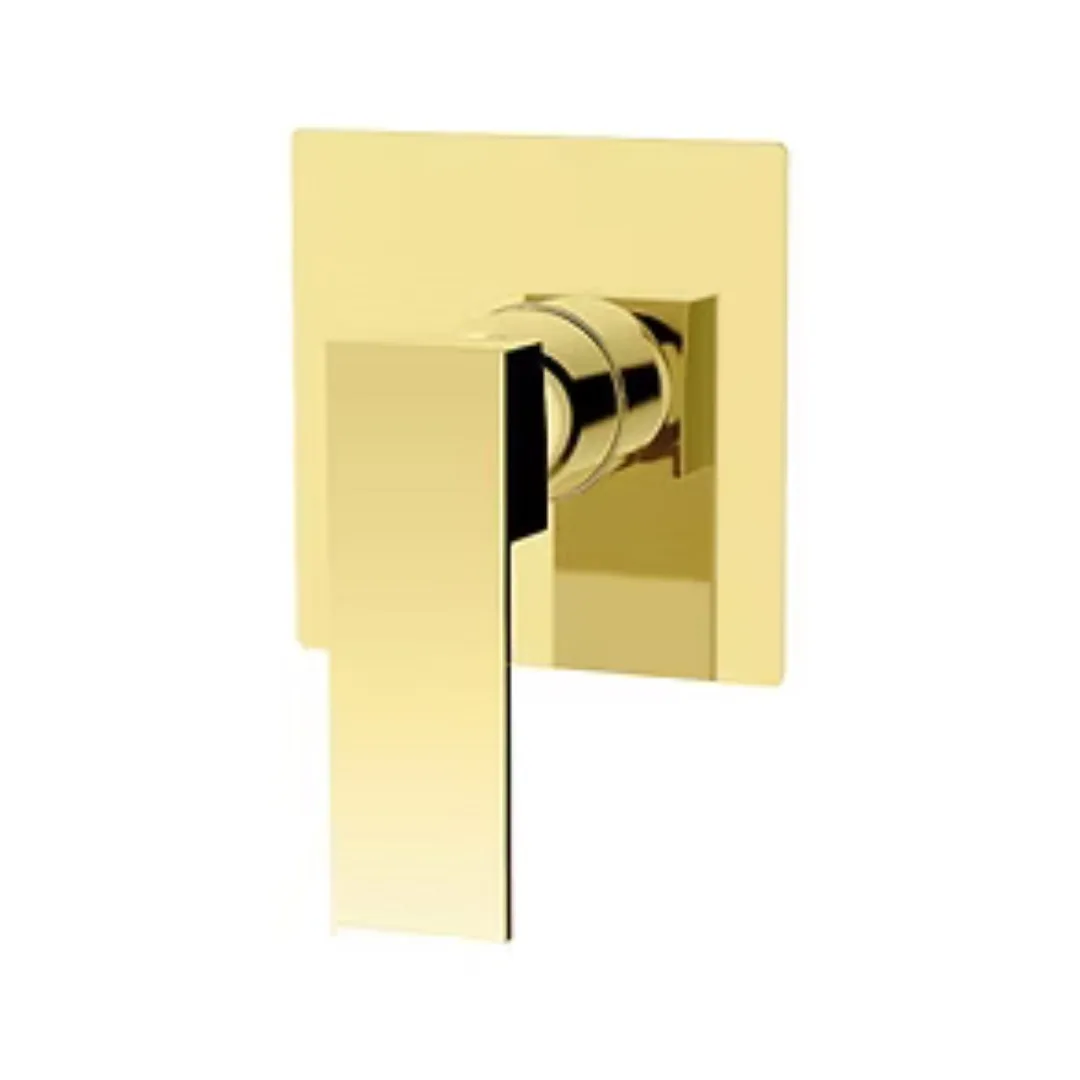 Acabamento de Registro Monocomando Quadrado 14,5cm Gold Lexxa Bagno