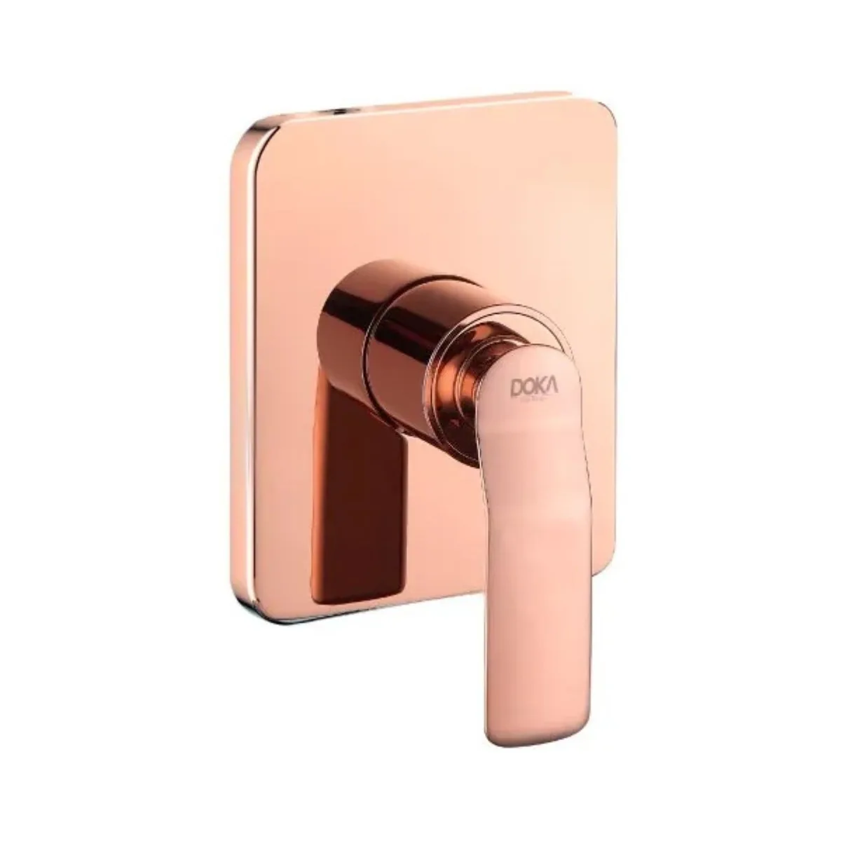 Acabamento Monocomando de Chuveiro Rose Gold Base Docol Doka Rainbow
