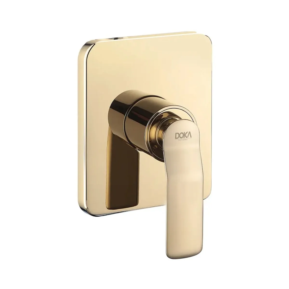 Acabamento Monocomando para Registro de Chuveiro Gold Doka Rainbow Base Deca