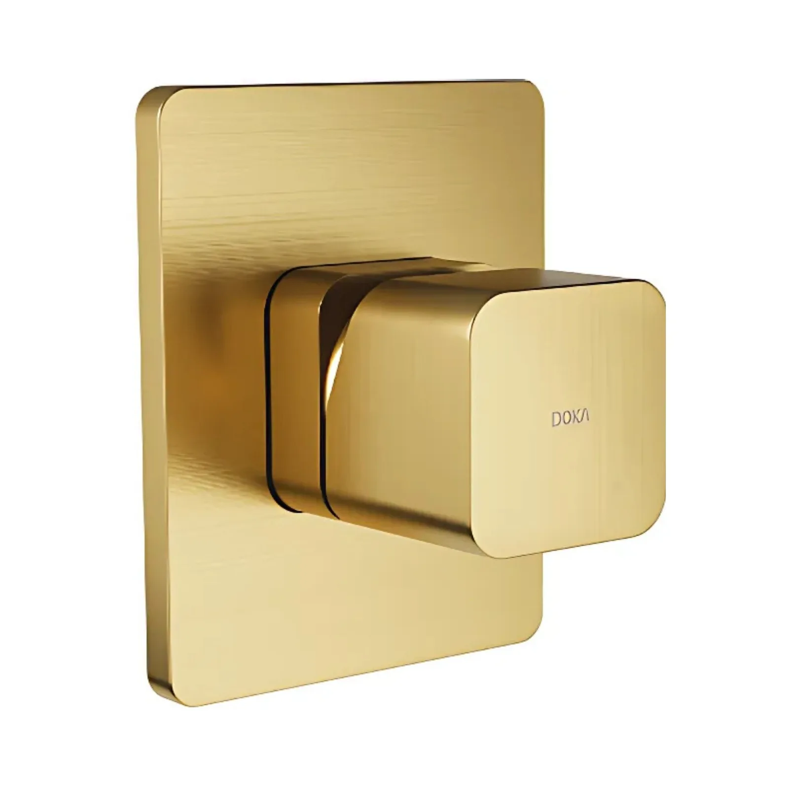 Acabamento Monocomando de Chuveiro Brushed Gold Doka Rivvo
