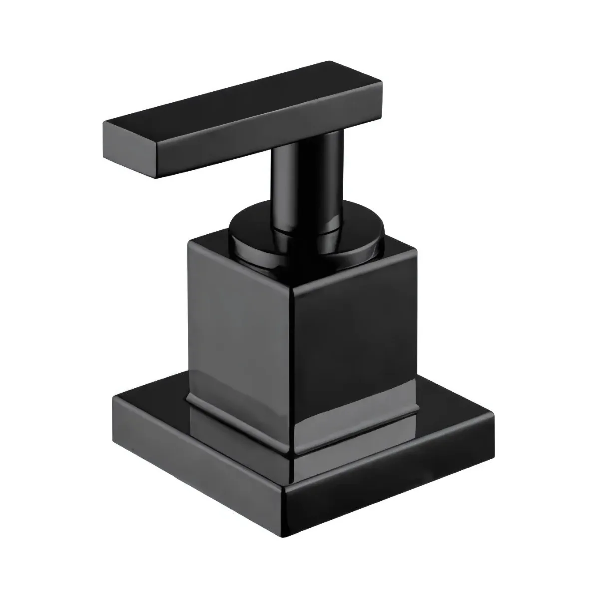 Acabamento para Registro 35 1/2" 3/4" e 1" Meber Athena Slim Preto Matte