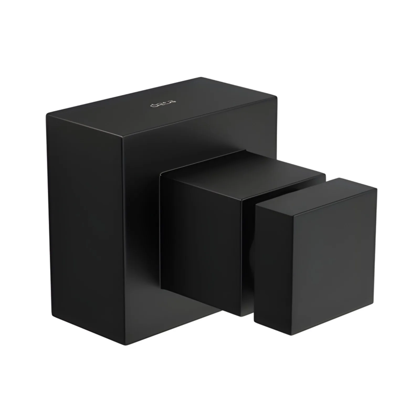Acabamento para Registro de Gaveta de 1 1/4" e 1 1/2" Black Matte Deca Cubo
