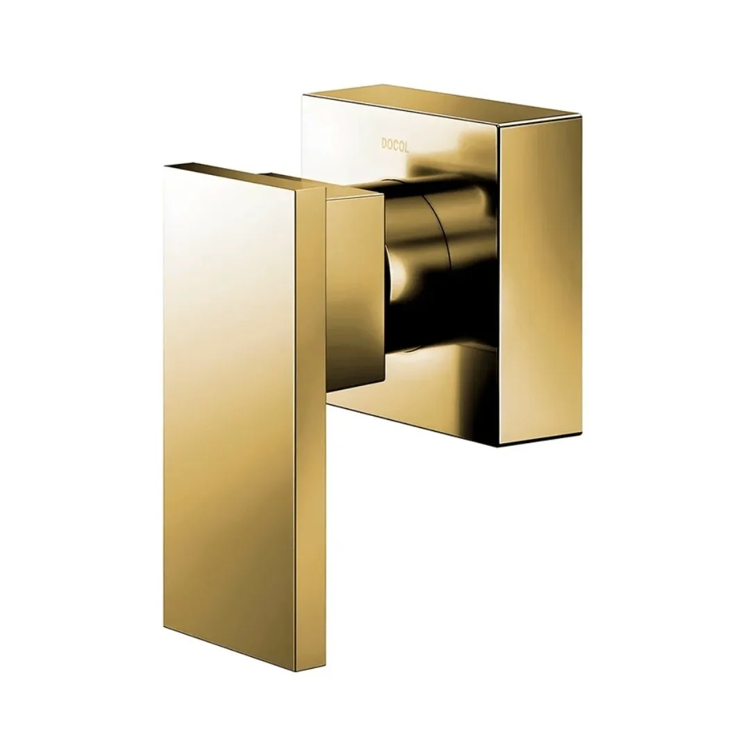 Acabamento para Registro Docol New Edge Ouro Polido