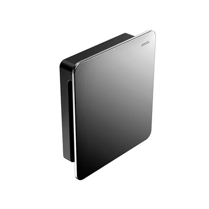 Acabamento para válvula de descarga Docol Flat Grafite Polido