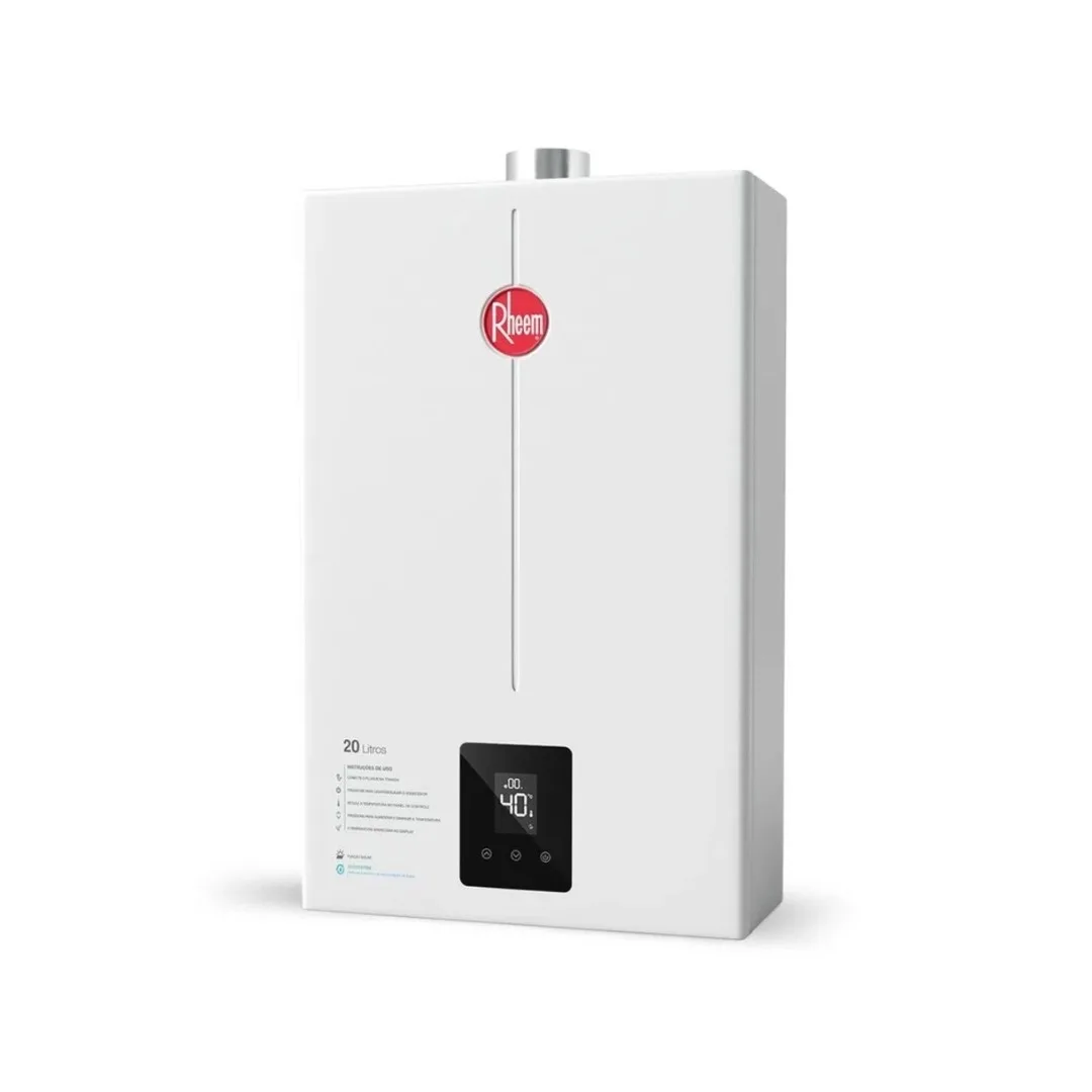 Aquecedor Branco Rheem Digital 35l GN