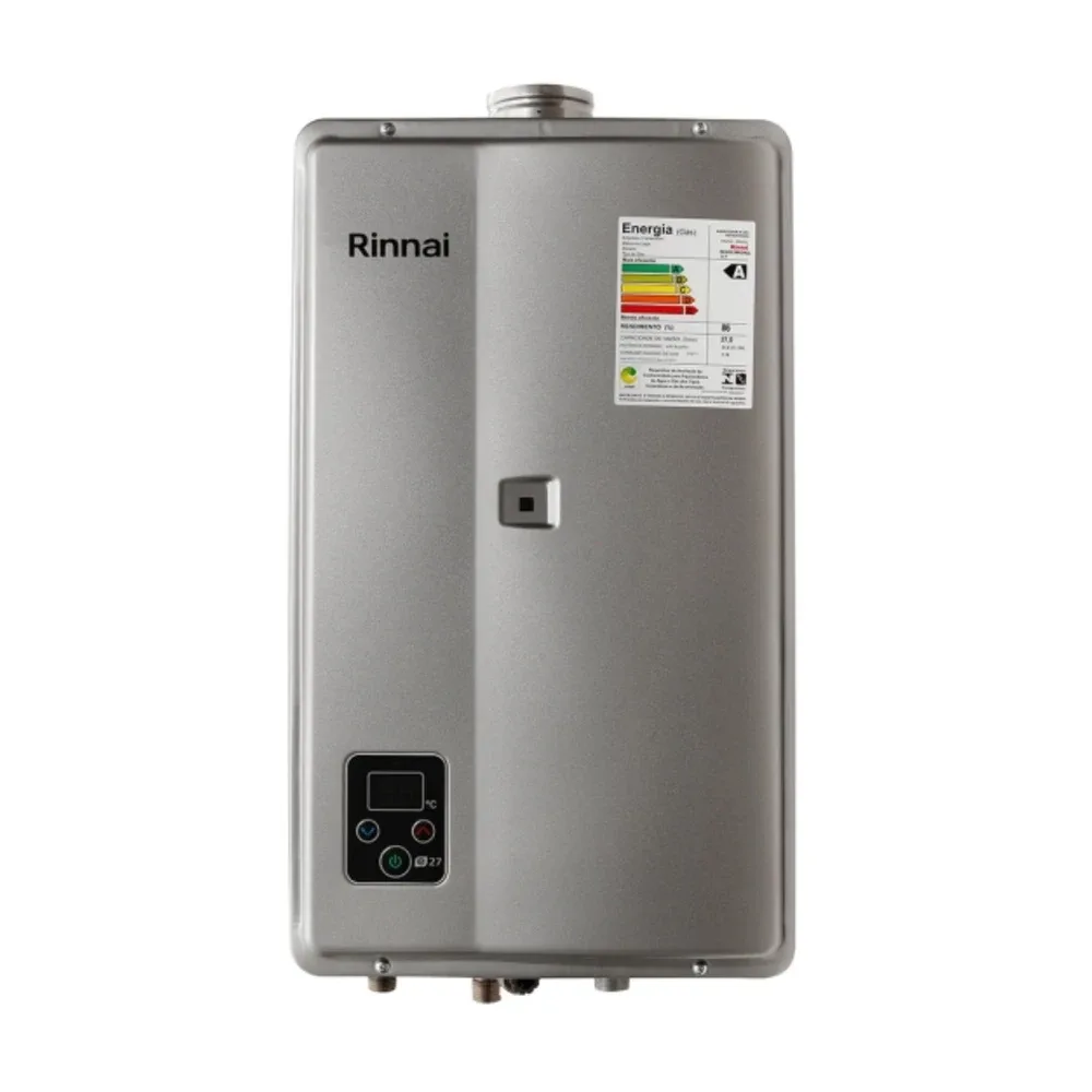 Aquecedor Rinnai Digital 27L Reu E271 Fehbn GN Prata