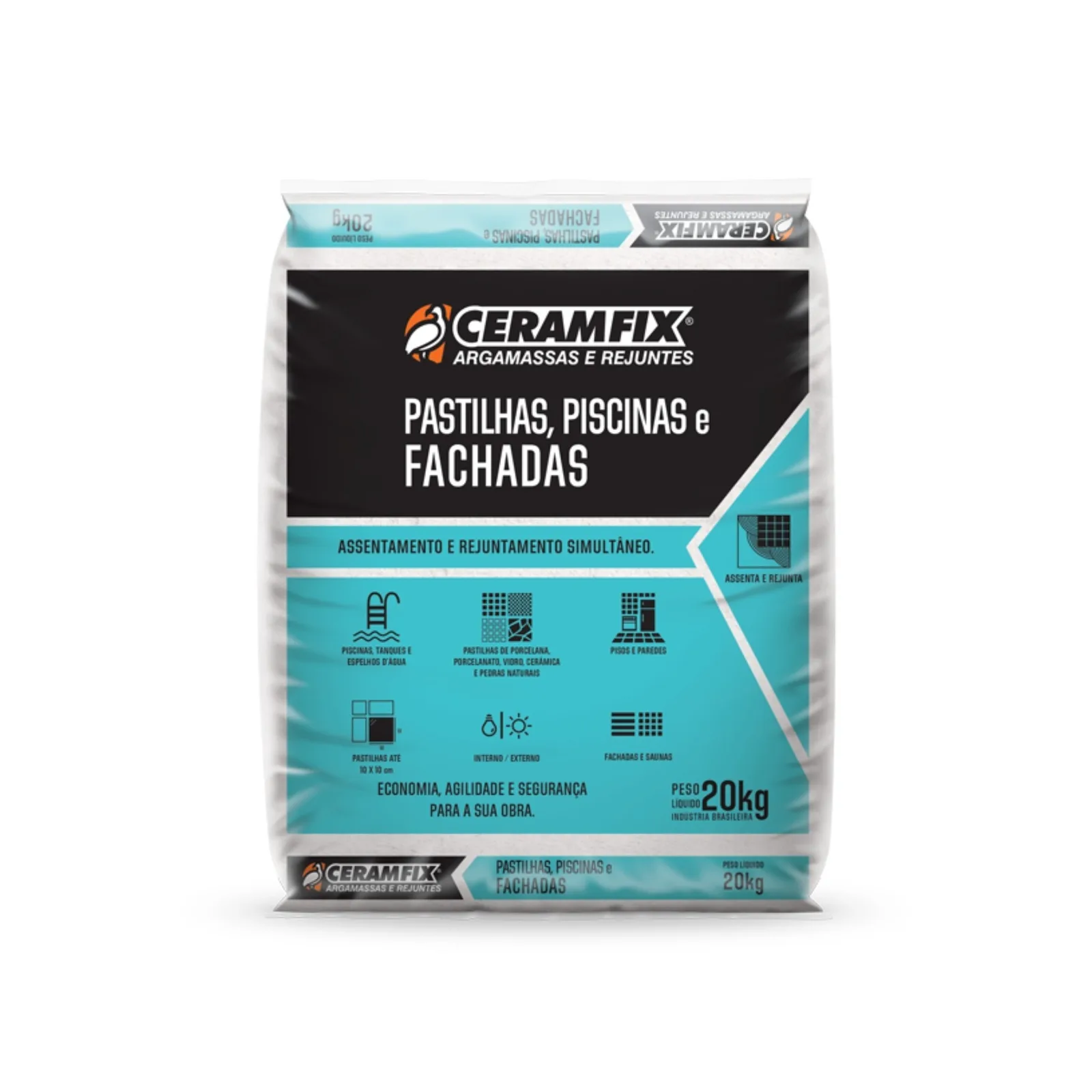 Argamassa Ceramfix Past. Pscina/facha 20 Kg Autofugante