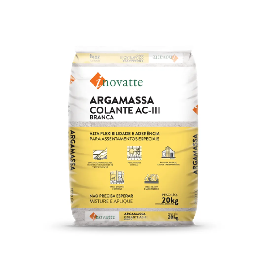 Argamassa Inovatte 20 Kg Ac-iii Plus Branca