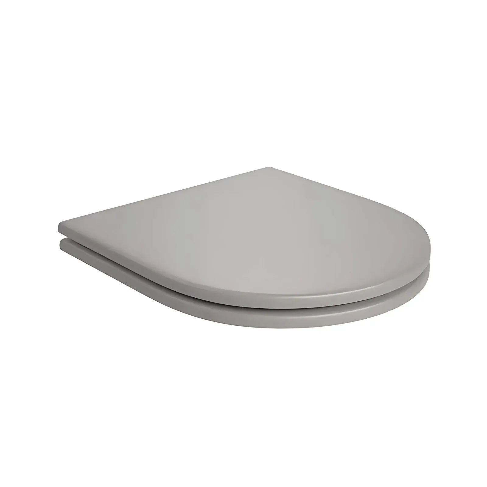 Assento Deca de Poliéster Monocromático Carrara Soft Antracite