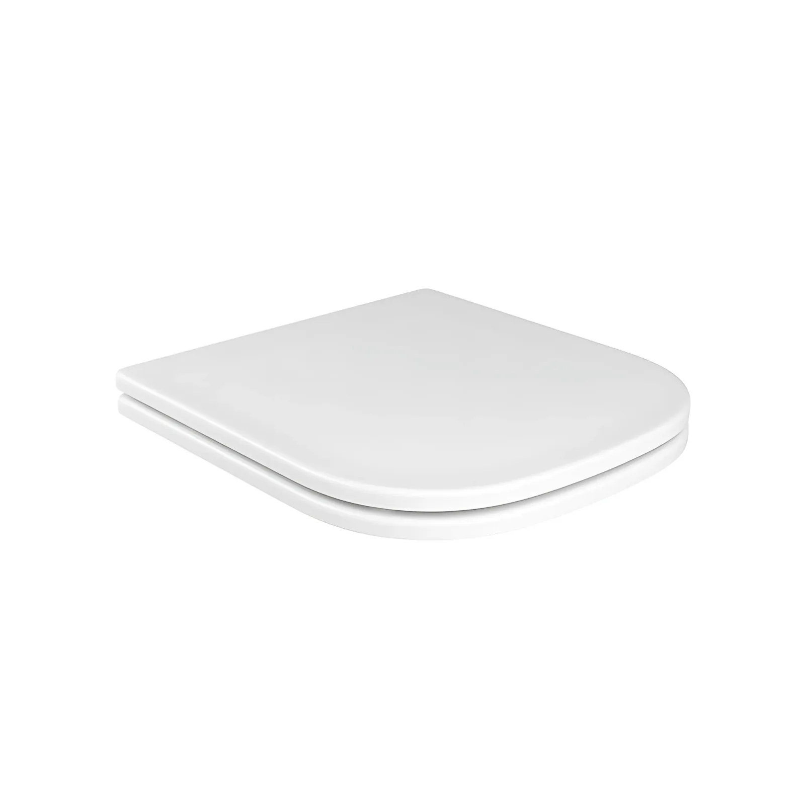 Assento Deca Poliéster Slow Close Monocromático Axis, Polo, Quadra, Unic Branco