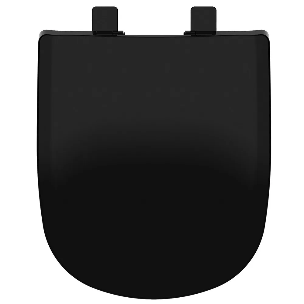 Assento Polipropileno Etna Soft Close Preto Tupan Icasa