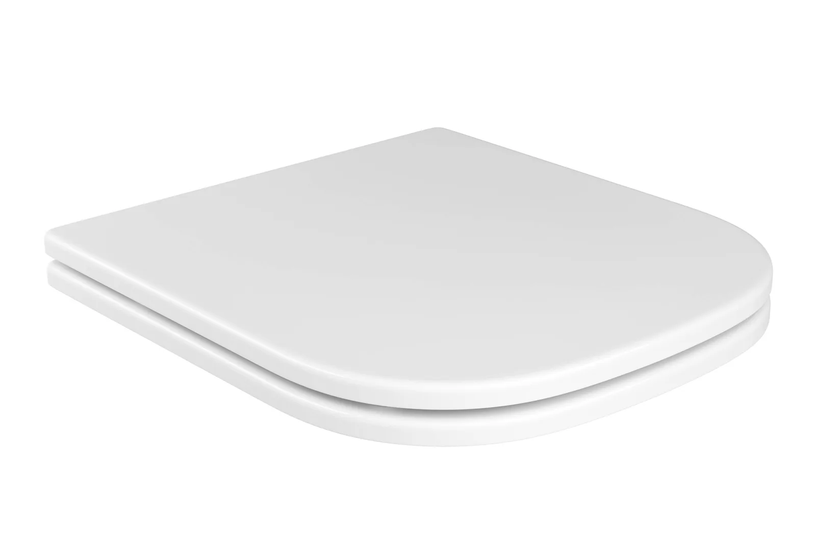 Assento Quadra/Polo/Unic/Axis Branco Poliéster com Slow Close Deca