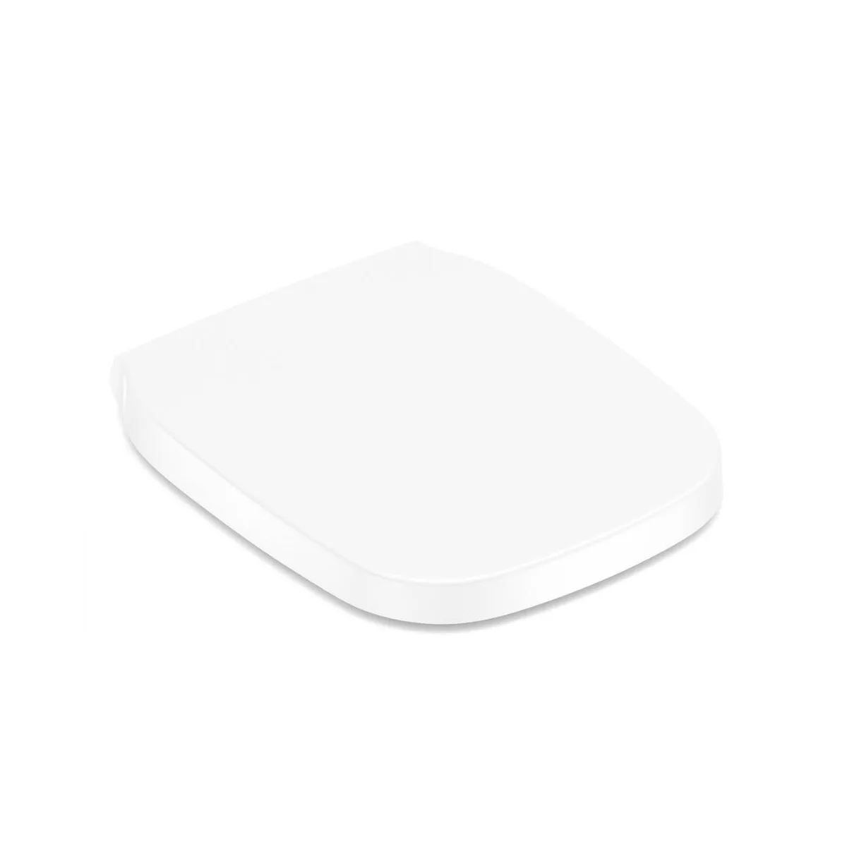 Assento Square Branco Polipropileno com Queda Amortecida Roca