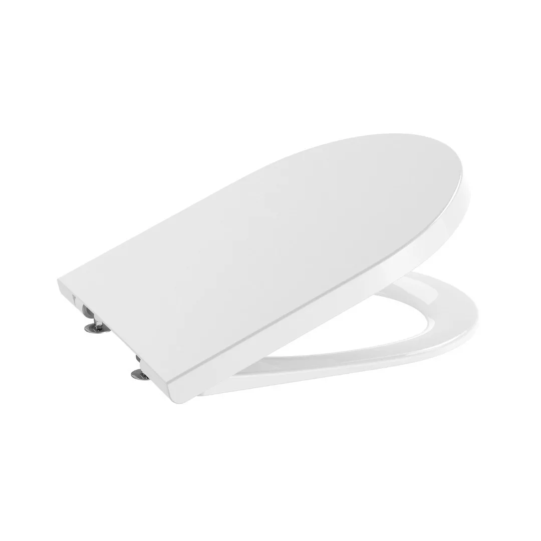 Assento Termofixo com Queda Amortecida Roca Round Branco