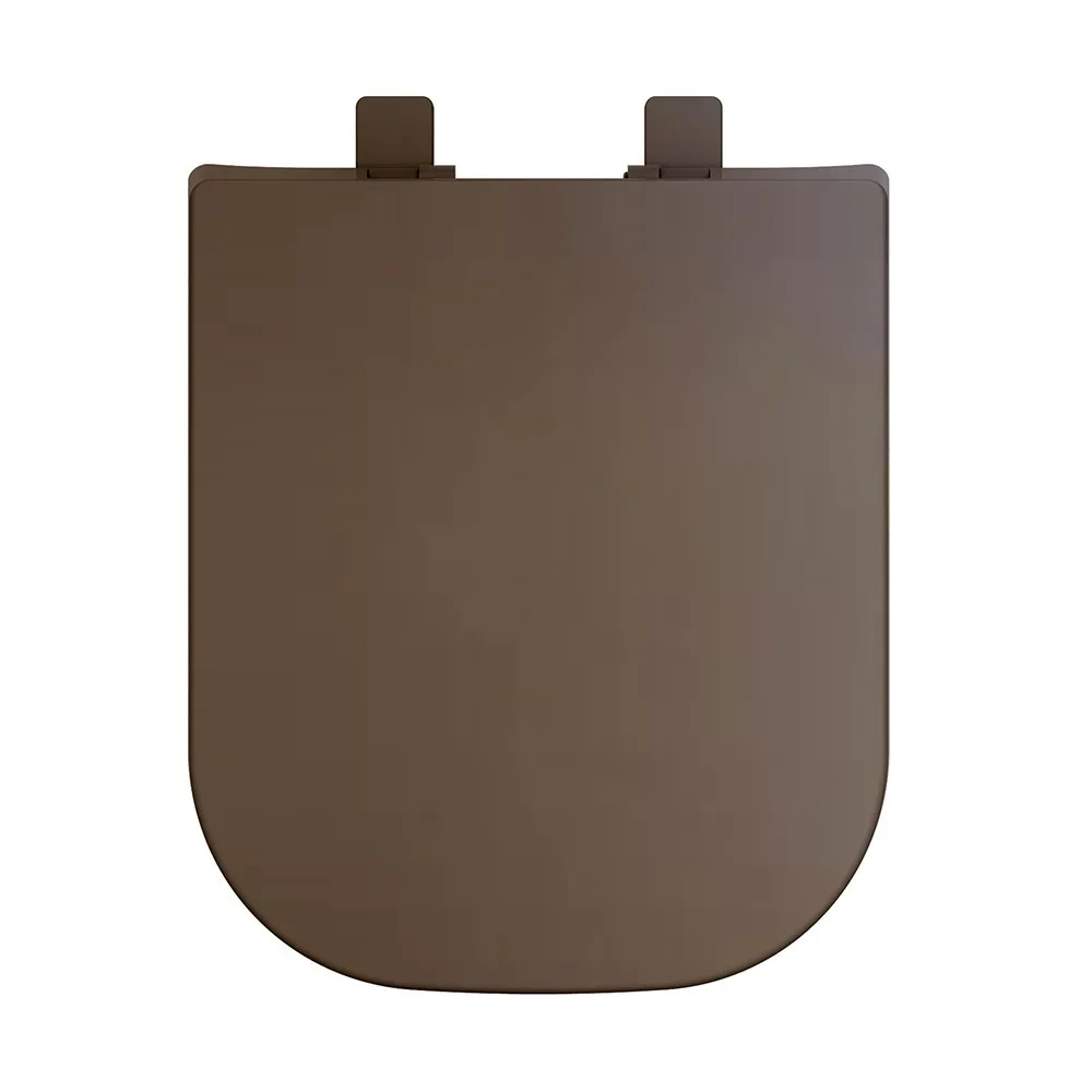 Assento Termofixo Piano/Quadra Soft Close Marrom Fosco Tupan