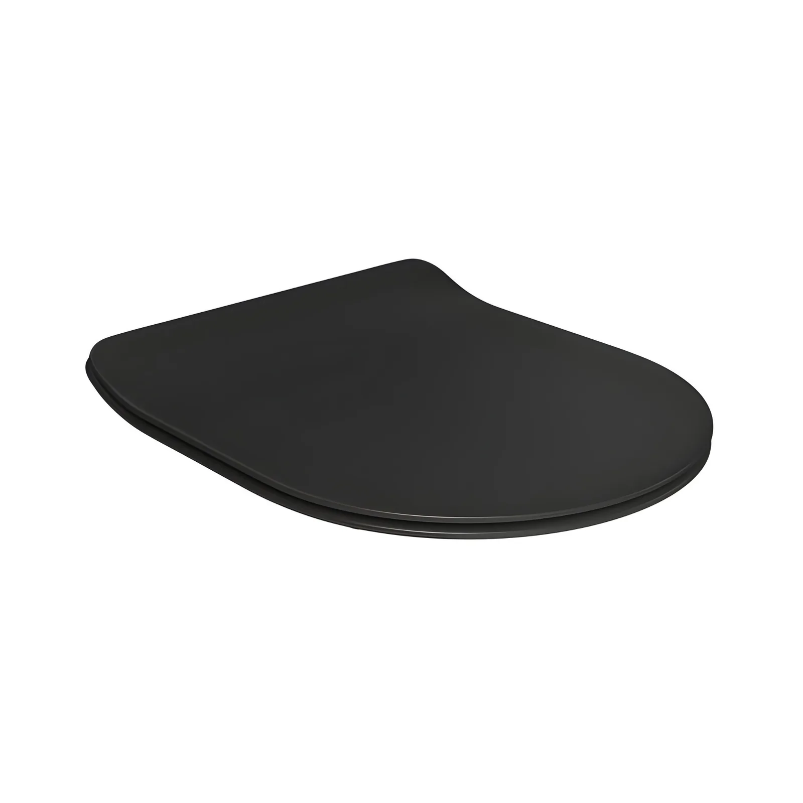 Assento Termofixo Slim com Slow Close e Easy Clean Ébano Fosco Deca Level, Nuova, Lk, Carrara
