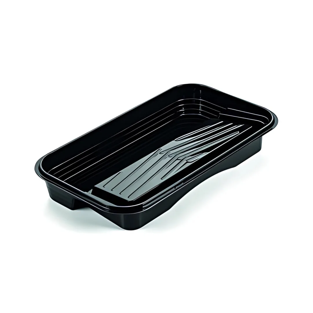 Bandeja Atlas Para Pintura Garfo Duplo Profissional 4,3 L Preto