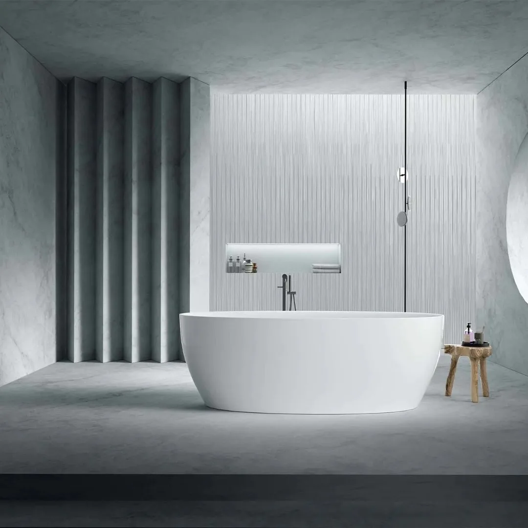 Banheira De Imersão Acrílica Terme Sardara 170x82x58 Branca Brilho