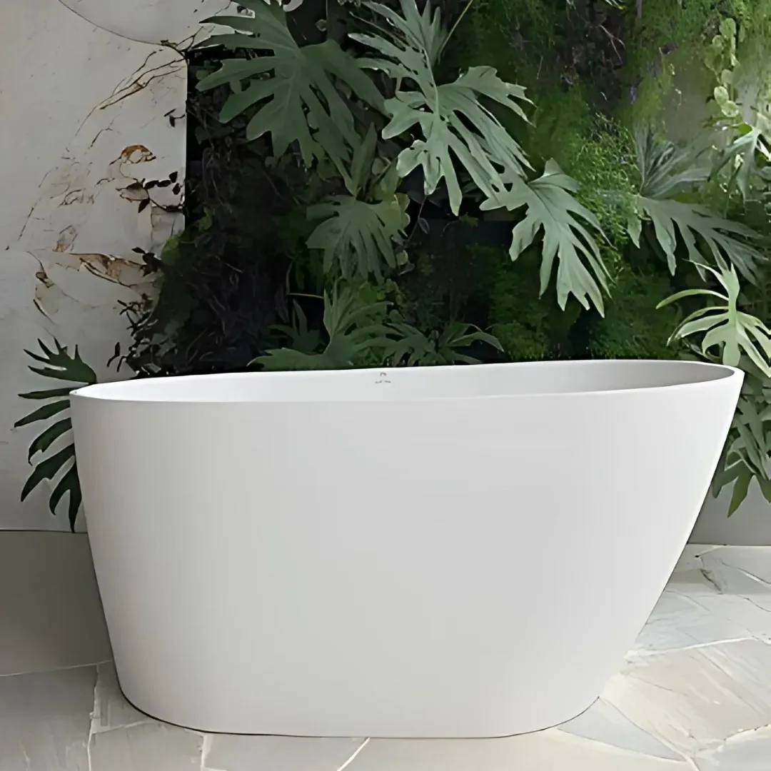 Banheira De Imersão Sem Hidromassagem Sabbia Ilheus 125x71 Duramatt Fosco Branco Acetinado