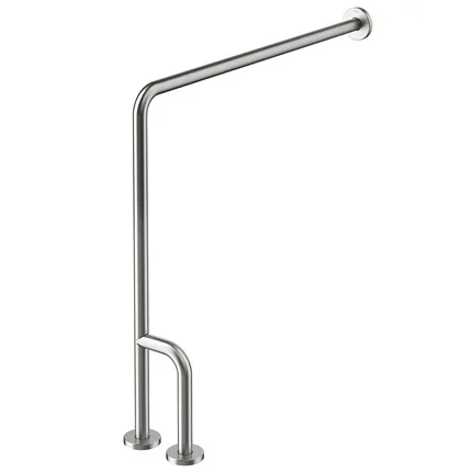 Barra Apoio Docol 80cm Inox Escovado Piso Lat. Direita