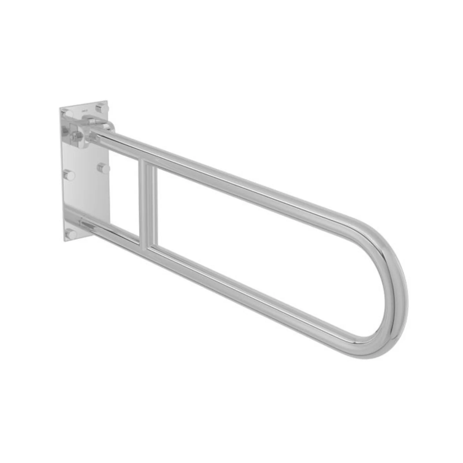 Barra de Apoio Lateral Articulada Conforto 80cm Aço Polido Deca