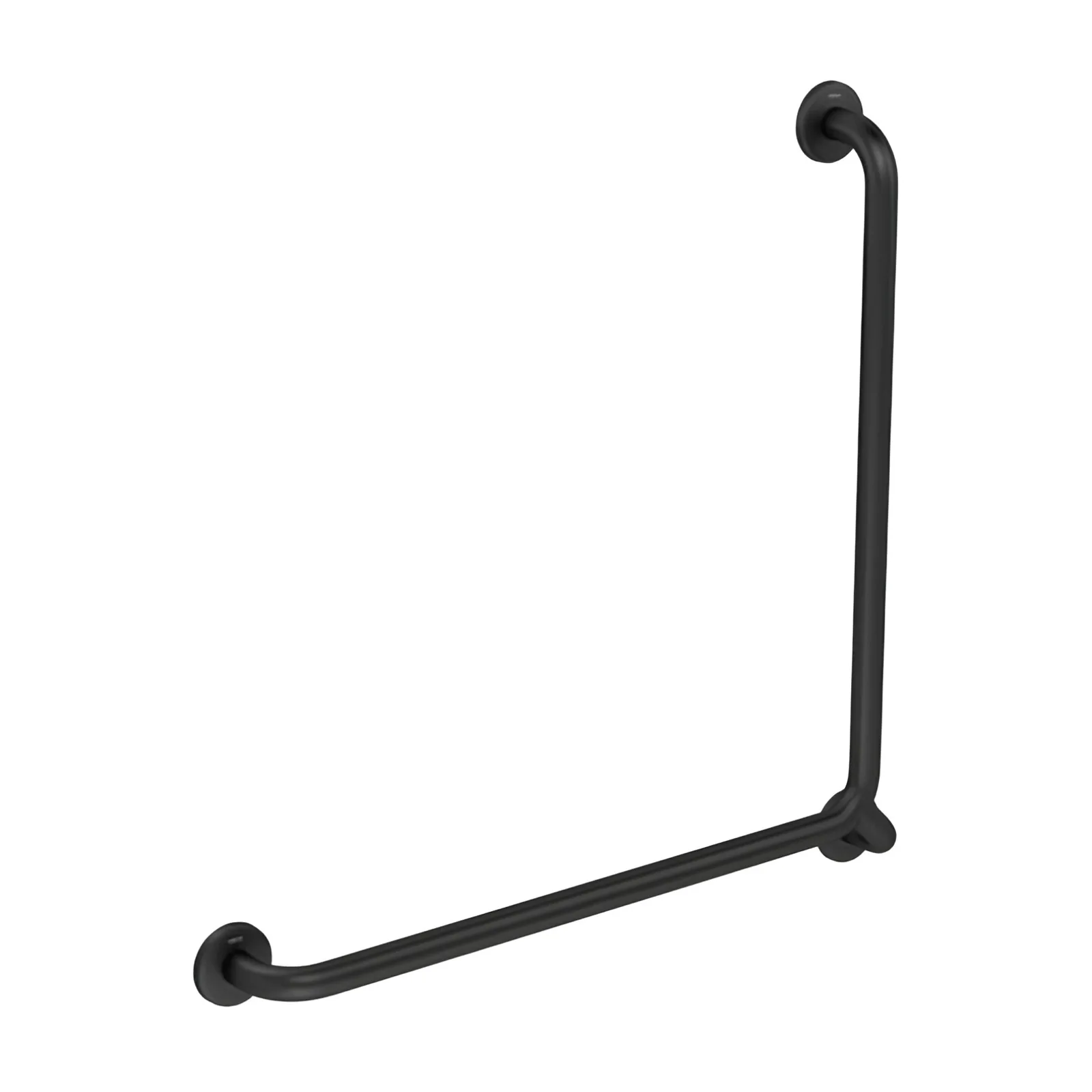 Barra de Apoio Em L Esquerdo Black Matte Deca Conforto