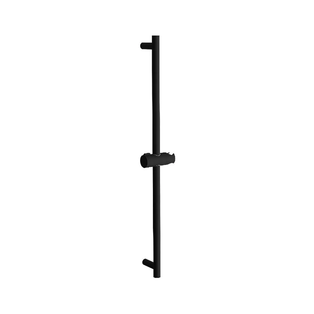 Barra Deslizante Redonda Para Kit Ducha Manual Matt Black Doka