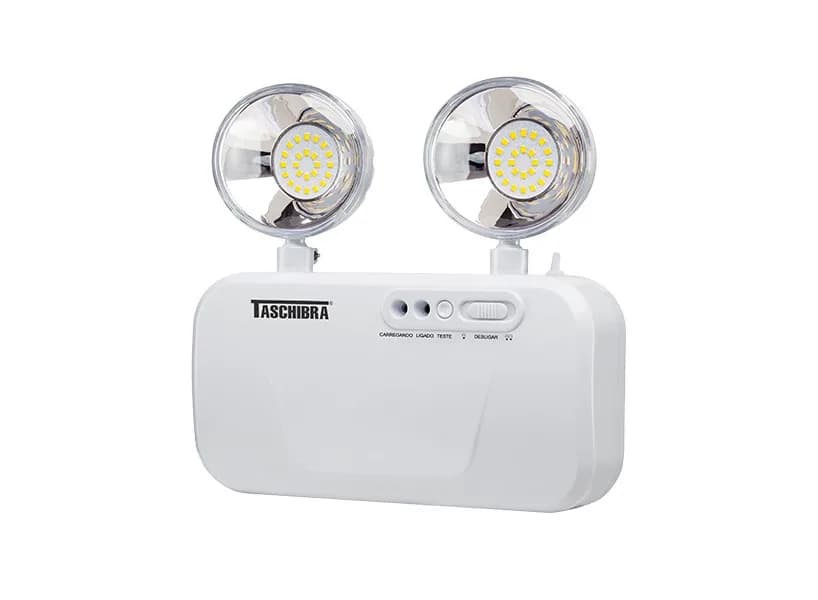 Bloco Taschibra Autônomo de Emergência Led Farol 1200 Lumens