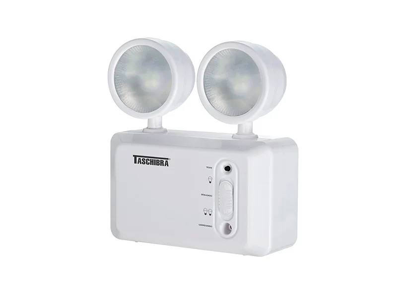 Bloco Taschibra Autônomo de Emergência Led Farol 250 Lumens
