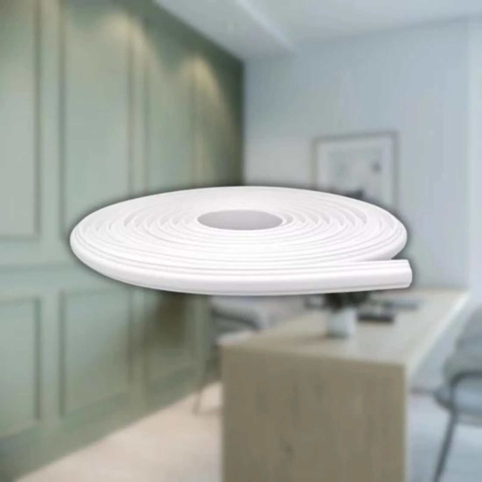 Boiserie Meu Rodapé Autocolante 23mm Branco (Rolo 2,5m)