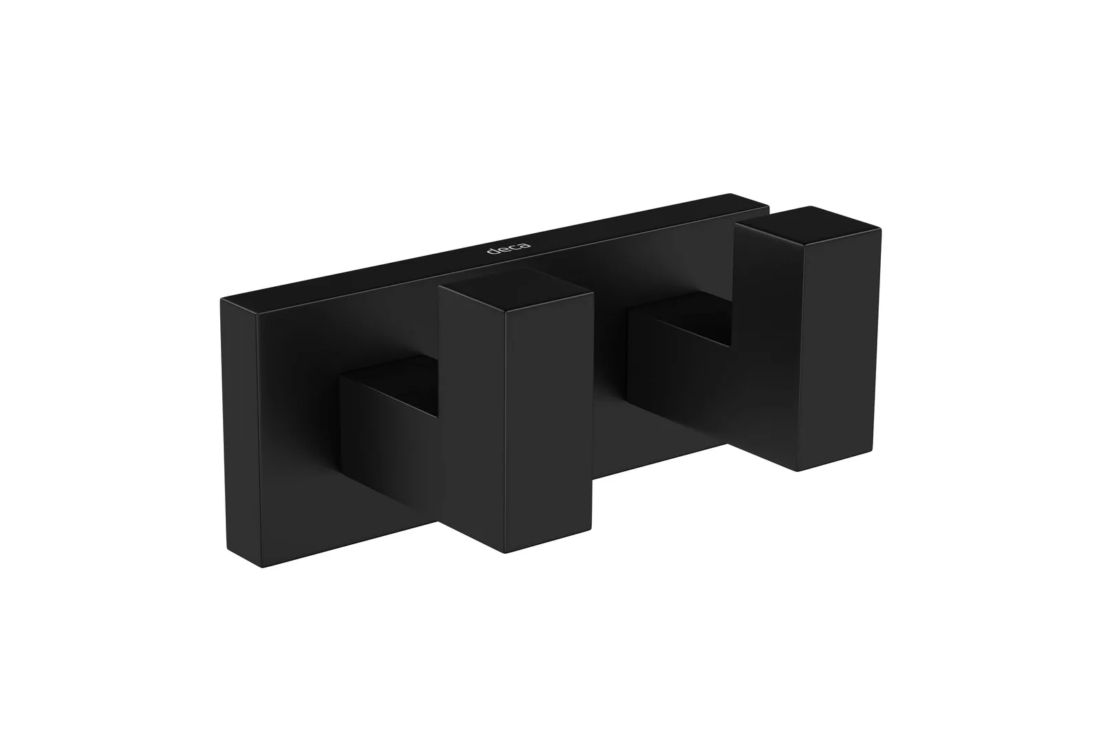 Cabide Deca Quadratta Black Matte Duplo 2062.gl83.mt