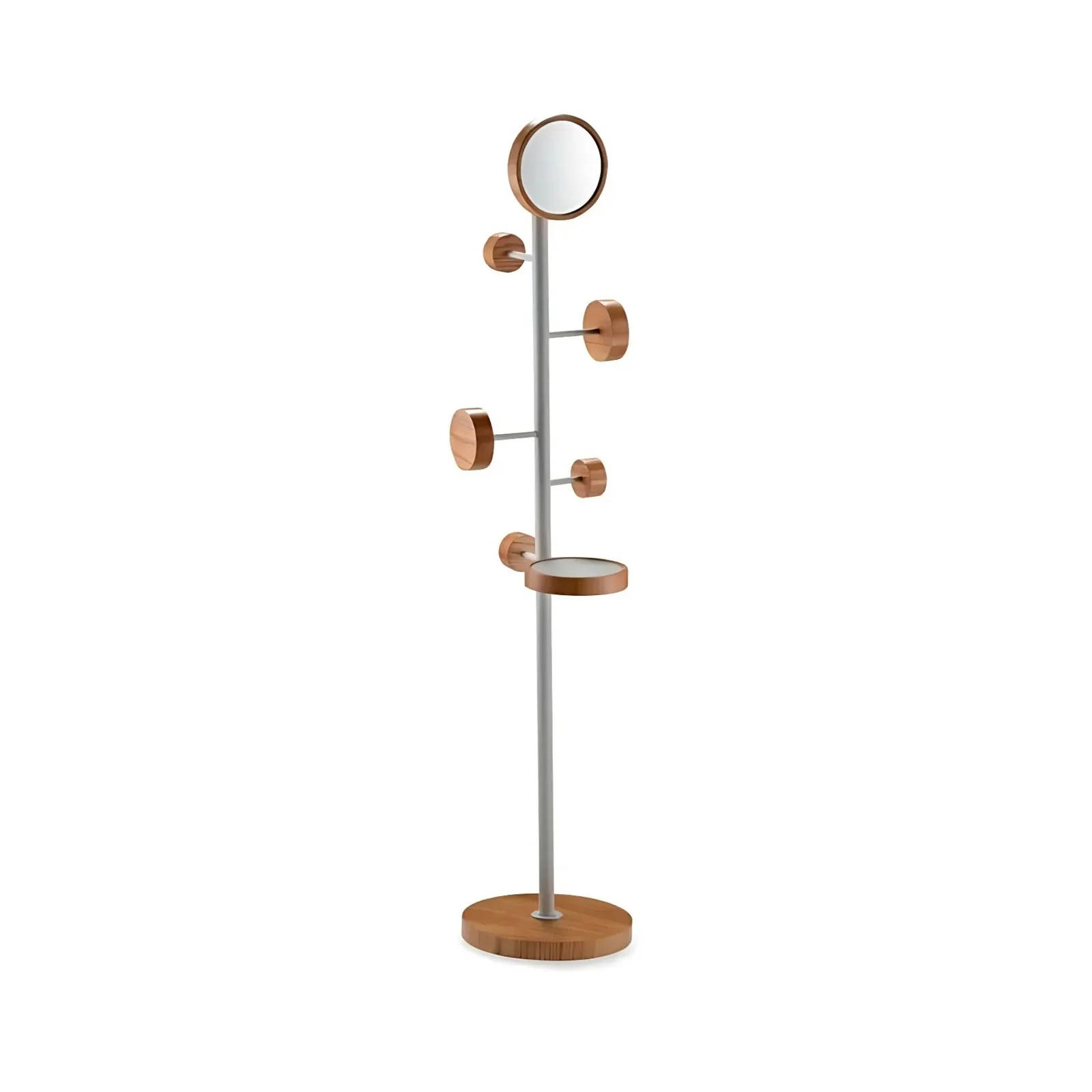 Cabideiro Lâmina Amêndoa Suave Estrutura Off White Bandeja Fendi Natuzzi A 1650 x 350 x 350 mm Meridiano Design Orbit