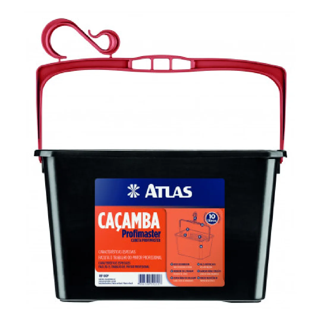 Cacamba Atlas Preto P/pintura 11lt-610p